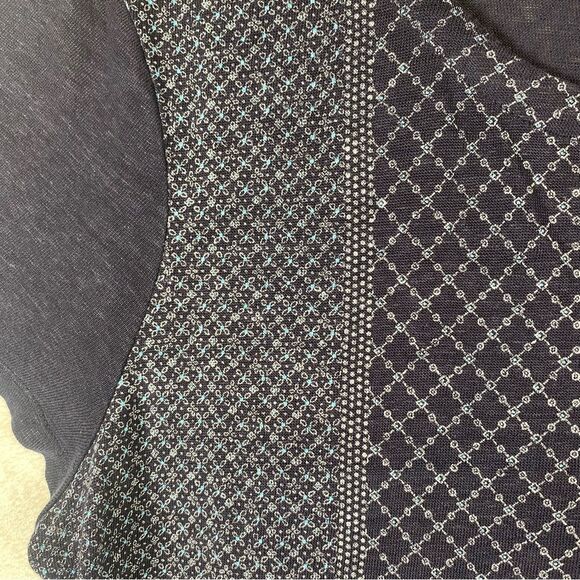 Talbots 100% Linen Short Sleeve Blue Tone Top Size XL - Picture 6 of 10